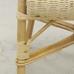 Fauteuil crapaud en manau et moelle de rotin naturelle