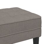Banc vidaXL Taupe 113x57x39 cm en tissu