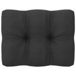 vidaXL Canapé d'angle de jardin coussins anthracite Bois de pin massif