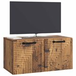vidaXL Meuble TV mural Bois ancien 59 5 x 31 x 30 cm Bois d'ingénierie