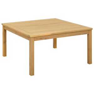 vidaXL Table basse Acacia clair 85 x 85 x 45 cm Bois d'Acacia Massif