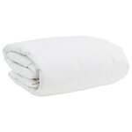 vidaXL Ensemble de Duvet avec oreiller 3 pièces Blanc Plume de canard