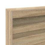 vidaXL Tête de lit de rangement Chêne Sonoma 120 cm Bois d'ingénierie