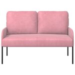 vidaXL Canapés avec coussin 110cm Rose Contreplaqué