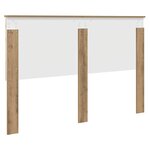 vidaXL Tête de lit Chêne artisanal 150 cm Bois d'ingénierie