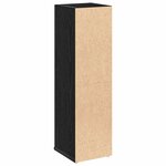 vidaXL Meuble de salle de bain avec porte-rouleau noir 20 5x22x72 cm