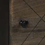 vidaXL Tables de chevet 2 Pièces noir 40x33x46 cm bois de manguier solide