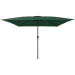 vidaXL Parasol de jardin Vert et Noir 295 x 295 x 245 cm