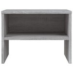 vidaXL Tables de chevet 2 Pièces Sonoma gris 40x30x30cm Bois d'ingénierie