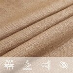 vidaXL Voile d'ombrage 160 g/m² Taupe 2x3 m PEHD