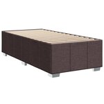 vidaXL Sommier à lattes de lit avec matelas Marron foncé 100x200 cm