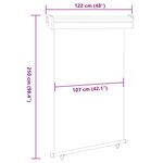 vidaXL Auvent latéral de balcon 122x250 cm Marron