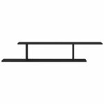 vidaXL Étagère TV murale Chêne noir 125 x 18 x 23 cm Bois d'ingénierie