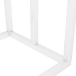 vidaXL Porte-serviettes sur pied Blanc 48x24x79 cm Fer