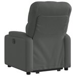 vidaXL Fauteuil inclinable Gris foncé Tissu