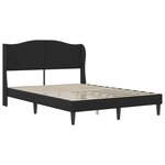 vidaXL Cadre de lit avec tête de lit Noir 140 x 200 cm Simili cuir