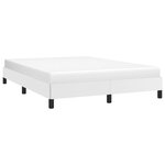 vidaXL Cadre de lit sans matelas blanc 140x190 cm similicuir