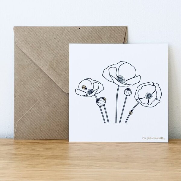 Carte - Coquelicots