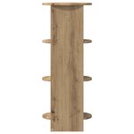 vidaXL Meuble d'appoint Chêne artisanal 40 x 40 x 100 cm