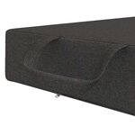 vidaXL Canapé-lit pliable 90 x 67 x 45 cm Gris foncé
