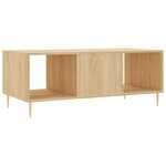 vidaXL Table basse chêne sonoma 102x50x40 cm bois d'ingénierie
