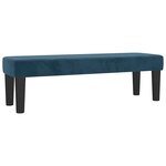 vidaXL Sommier à lattes de lit et matelas Bleu foncé 180x200cm Velours