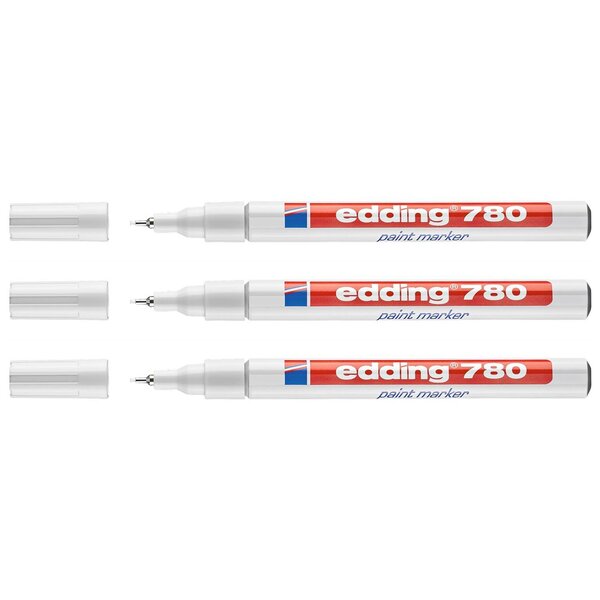 Marqueur Peinture 780 Blanc Pointe Fine 0 8 mm x 3 EDDING