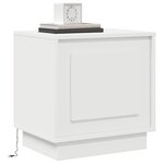 vidaXL Cabinet de chevet avec 2 Pièces Blanc 44 x 34 5 x 45 cm