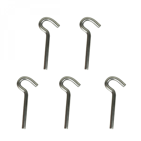 Lot de 5 pitons P Évolution en inox - 7.5 cm