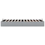 vidaXL Cadre de lit ottoman sans matelas gris clair 80x200 cm tissu