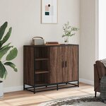 vidaXL Buffet chêne marron 92x35x76 cm Bois d'ingénierie