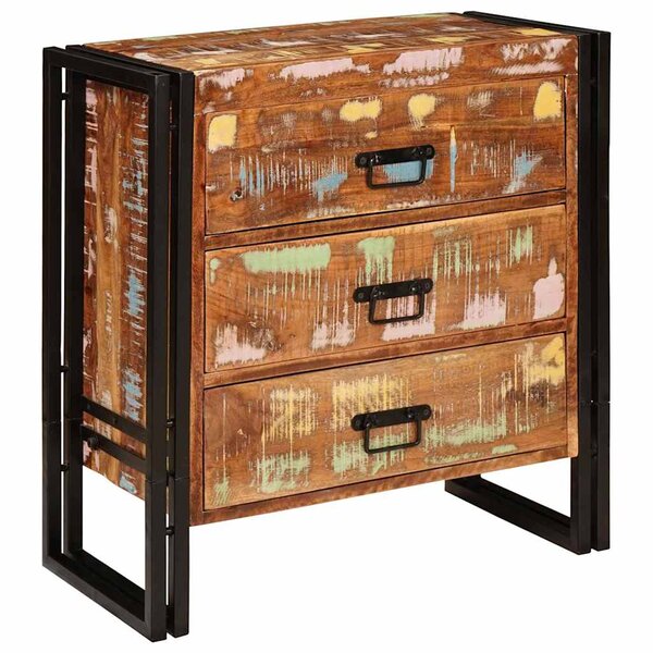 vidaXL Buffet Marron 66 x 33 x 70 cm bois de récupération massif