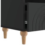 vidaXL Meuble TV 102 x 34 5 x 50 cm Noir Bois d’ingénierie