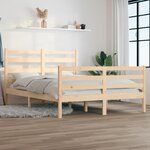 vidaXL Cadre de lit sans matelas bois de pin massif 120x200 cm