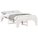 vidaXL Cadre de lit Blanc 120 x 190 cm Pin massif