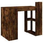 vidaXL Bureau chêne fumé 103 5x56 5x94 cm bois d'ingénierie