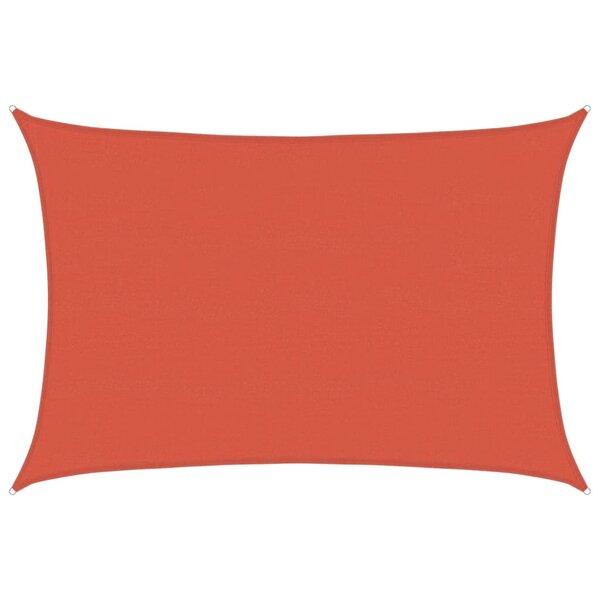 vidaXL Voile d'ombrage 160 g/m² Terre cuite 5x7 m PEHD