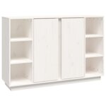 vidaXL Buffet Blanc 120x35x80 cm Bois massif de pin