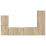 vidaXL Ensemble meuble TV 4 Pièces Chêne Sonoma Bois d'ingénierie