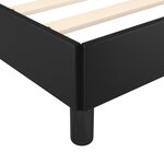 vidaXL Cadre de lit avec tête de lit noir 120x190 cm similicuir