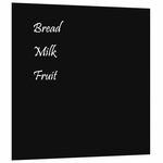 vidaXL Tableau noir magnétique mural noir 60x60 cm verre trempé