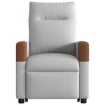 vidaXL Fauteuil inclinable gris nuage tissu