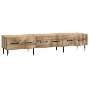 vidaXL Meuble TV 147 x 34 5 x 30 cm Chêne artisanal Bois d'ingénierie