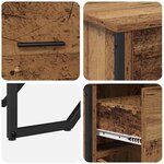 vidaXL Buffet Bois ancien 97 x 32.5 x 74.5 cm Bois d'ingénierie