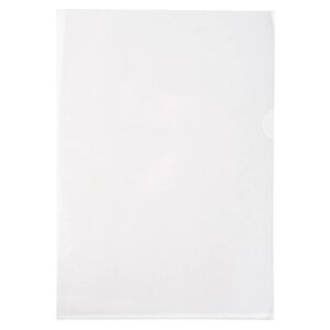 Etui Carton De 100 Pochettes Coin Pvc Lisse Haute Résistance 13/100e - A4 - Cristal - Exacompta