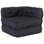 vidaXL Coussin 2 Pièces Anthracite 70 x 70 x 54 cm Polyester