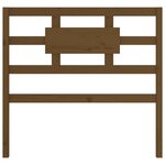 vidaXL Tête de lit Marron miel 95 5x4x100 cm Bois massif de pin