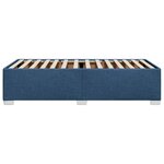 vidaXL Cadre de lit Bleu 90x190 cm Tissu