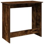 vidaXL Bureau chêne fumé 80x40x75 cm bois d'ingénierie
