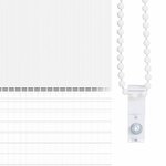 vidaXL Store zèbre blanc 50x150 cm largeur du tissu 45 9 cm polyester